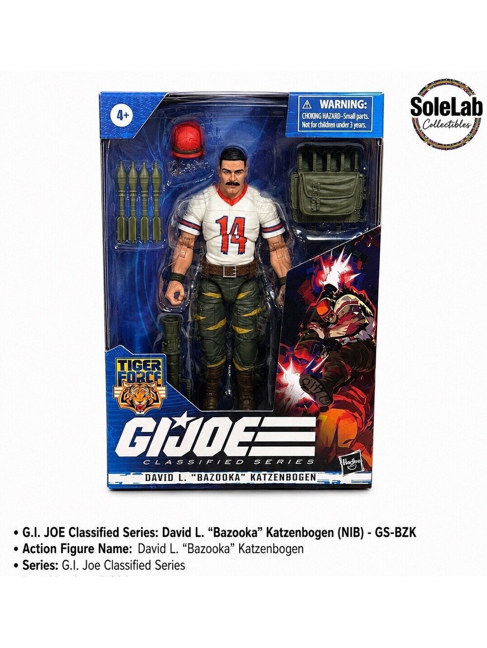 G.I. Joe Classified Series Bazooka #54 Tiger Force Target Exclusive NEW SEALED